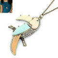 New Design Parrot Rhinestone Necklaces Alloy Necklace FN105